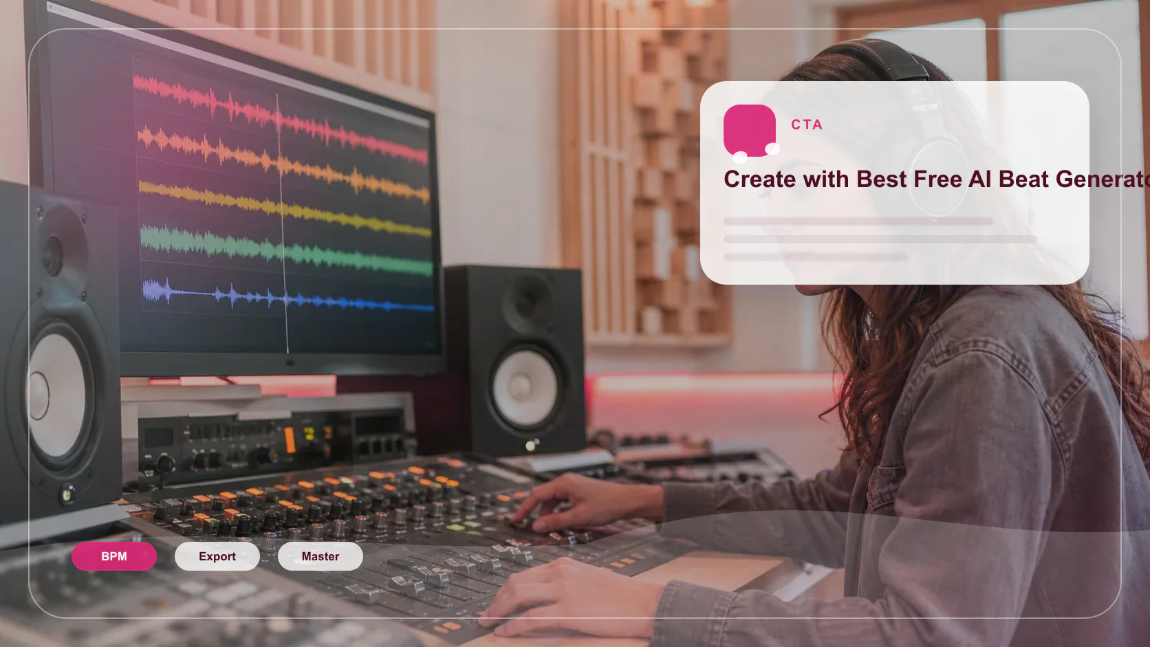 Independent musician shaping an AI music idea in a bright home studio