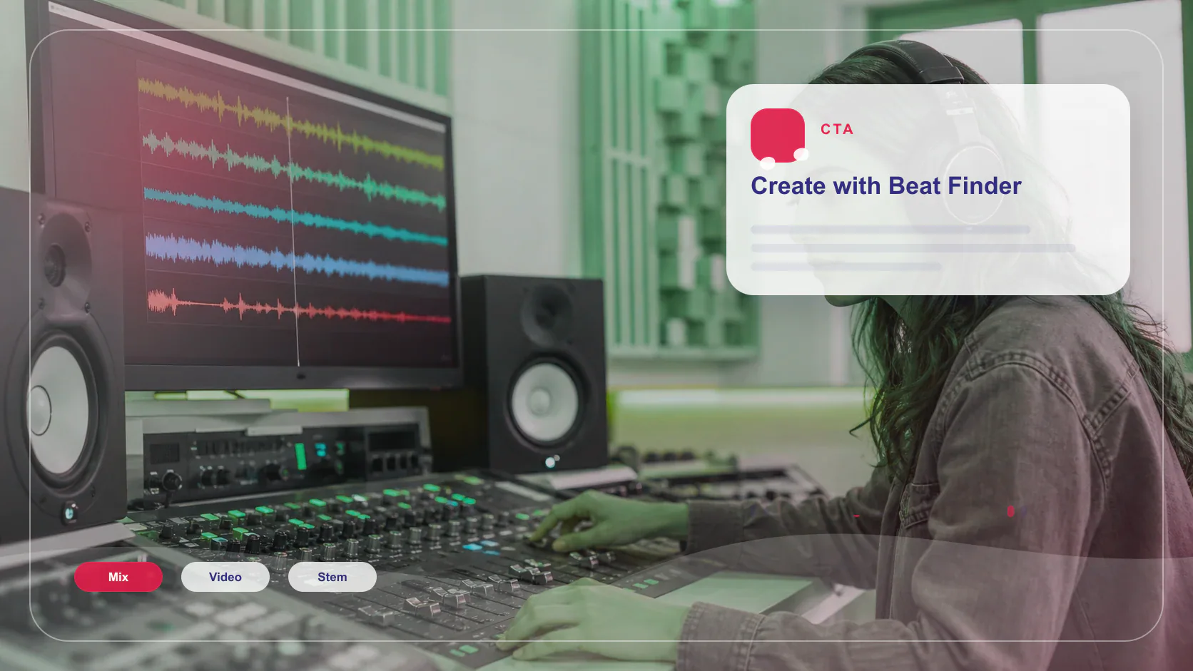 Independent musician shaping an AI music idea in a bright home studio