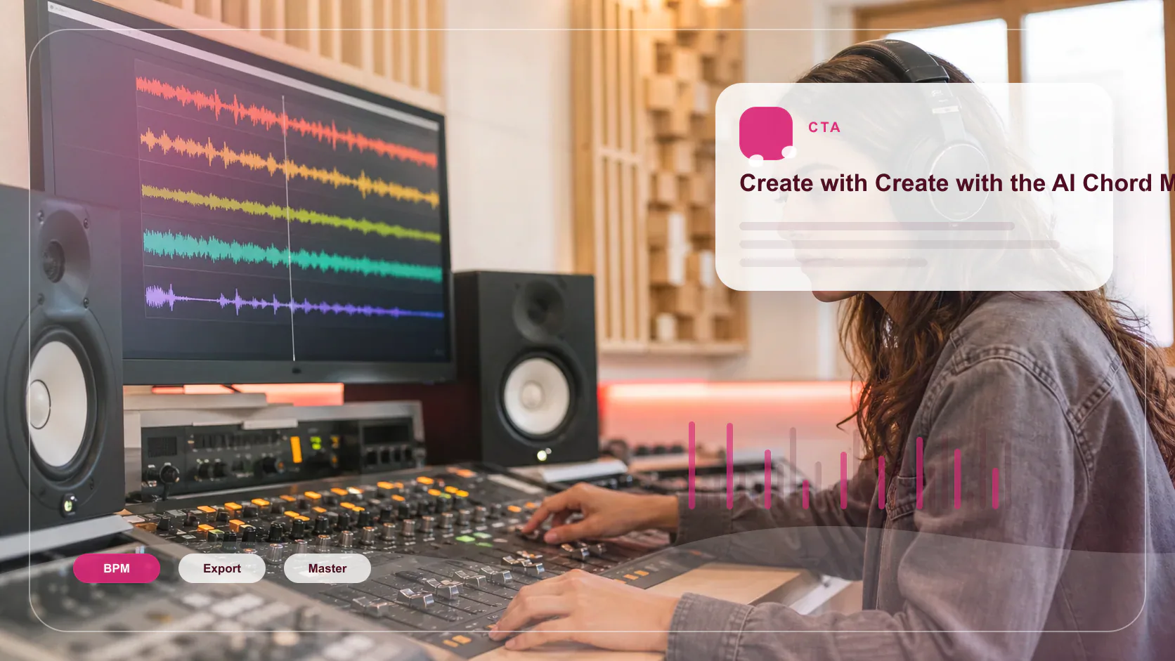 Independent musician shaping an AI music idea in a bright home studio