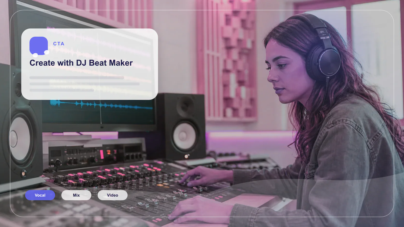 Independent musician shaping an AI music idea in a bright home studio