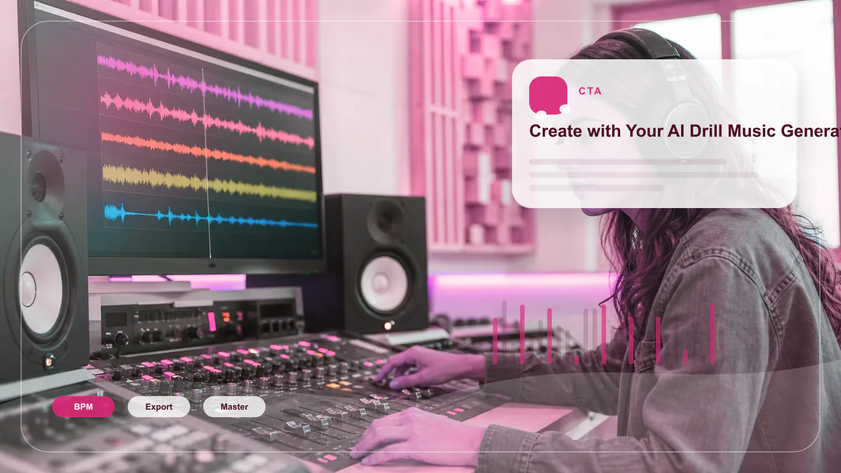 Independent musician shaping an AI music idea in a bright home studio