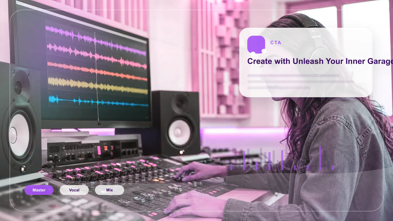 Independent musician shaping an AI music idea in a bright home studio
