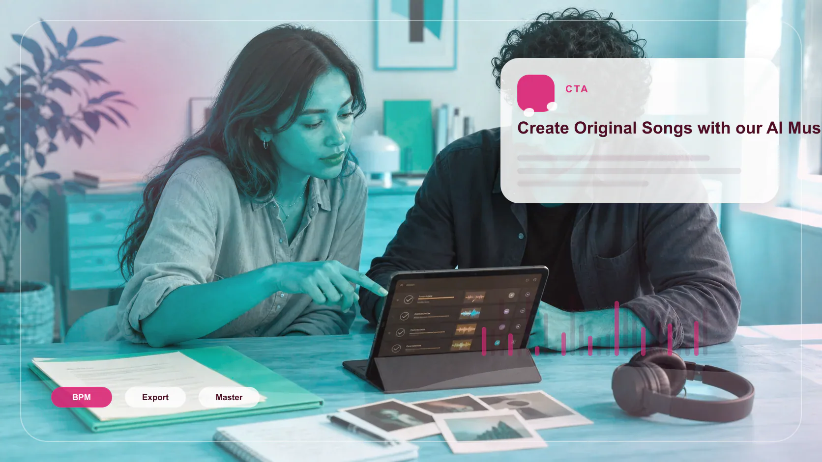 Creative team checking commercial music rights and publishing readiness