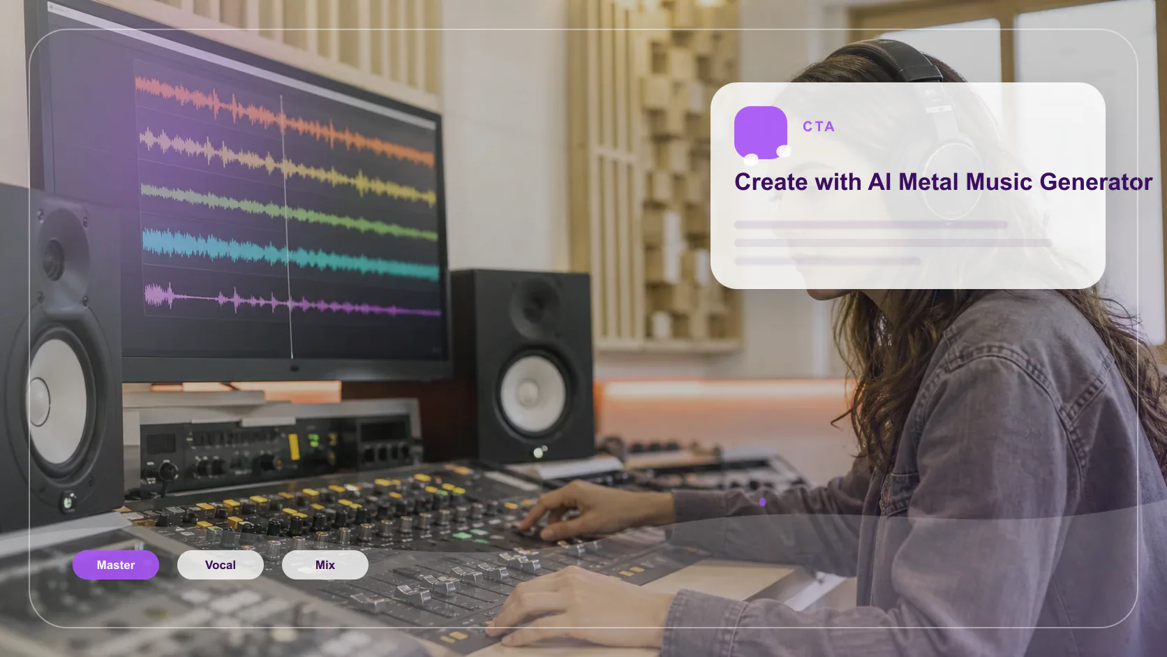 Independent musician shaping an AI music idea in a bright home studio