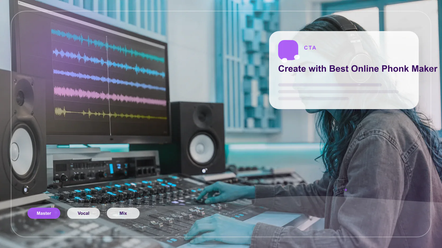 Independent musician shaping an AI music idea in a bright home studio