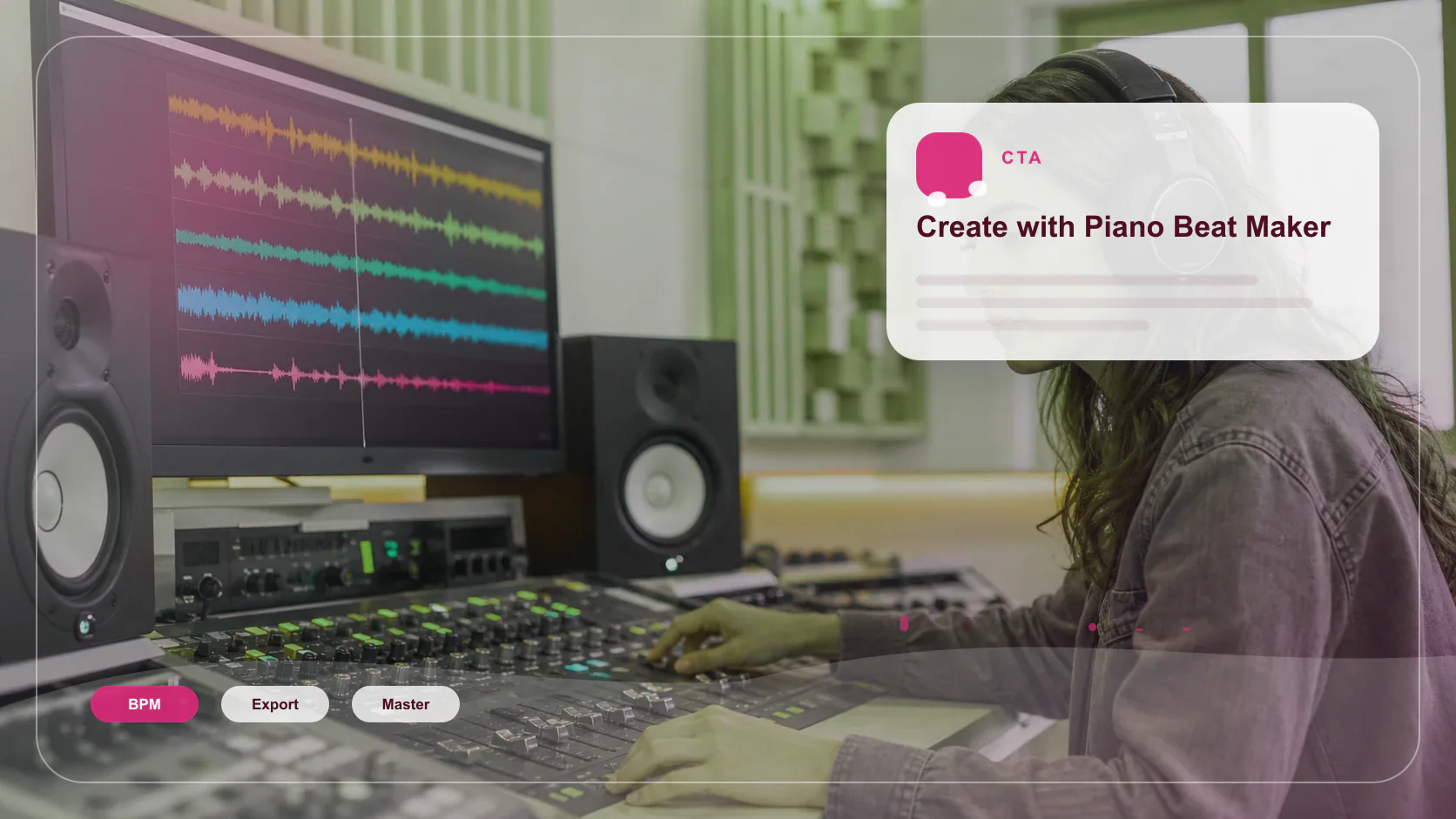 Independent musician shaping an AI music idea in a bright home studio