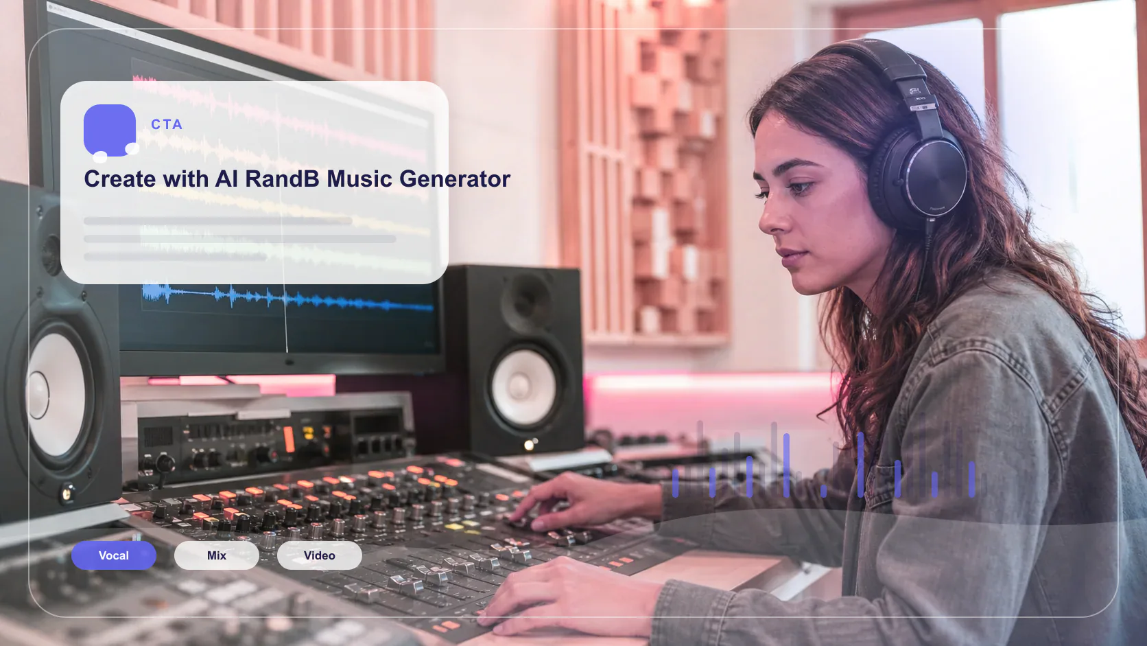 Independent musician shaping an AI music idea in a bright home studio