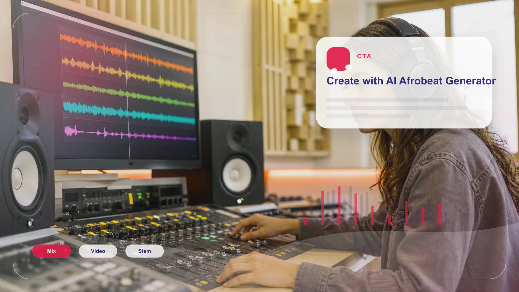 Independent musician shaping an AI music idea in a bright home studio