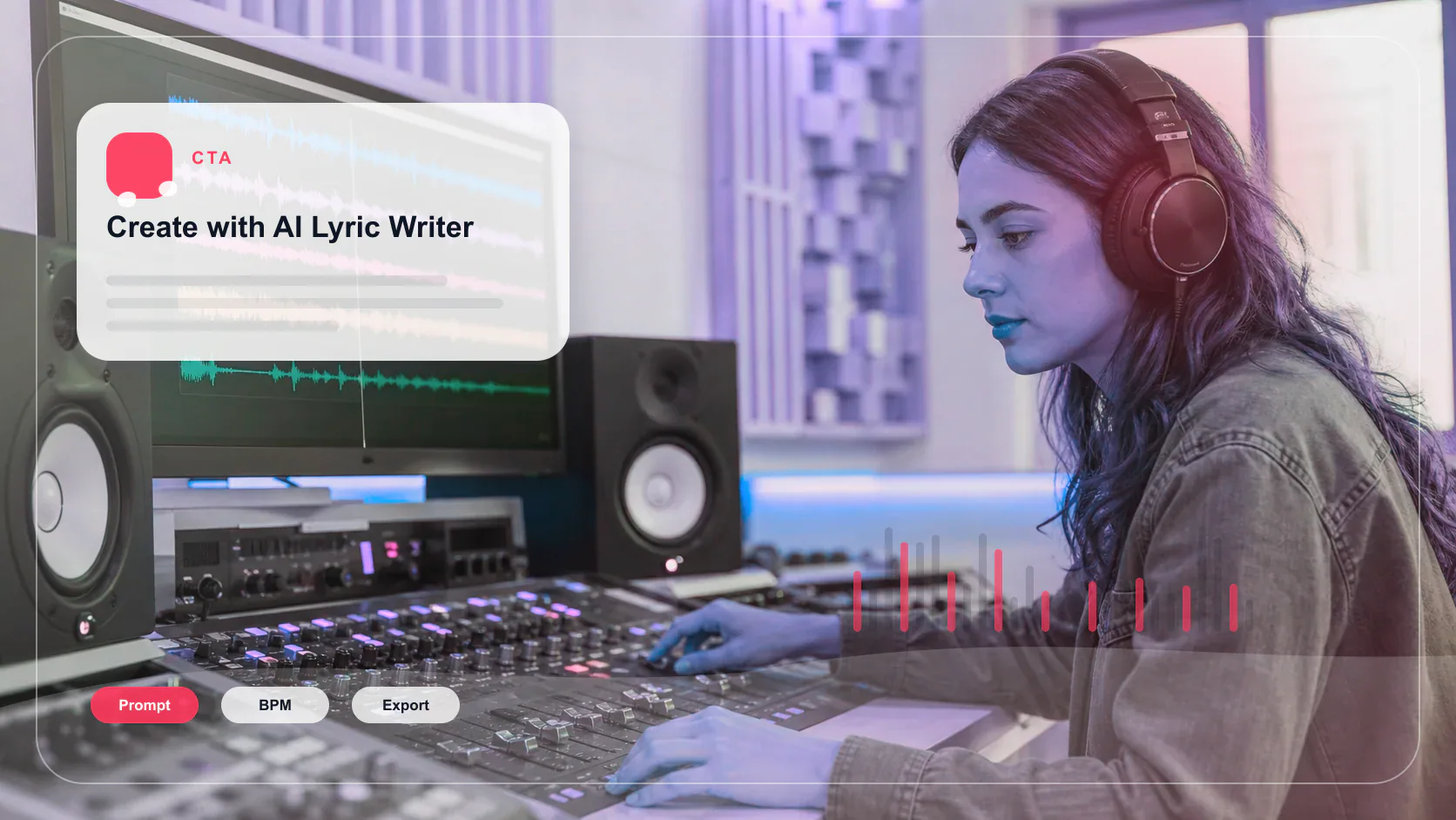 Independent musician shaping an AI music idea in a bright home studio