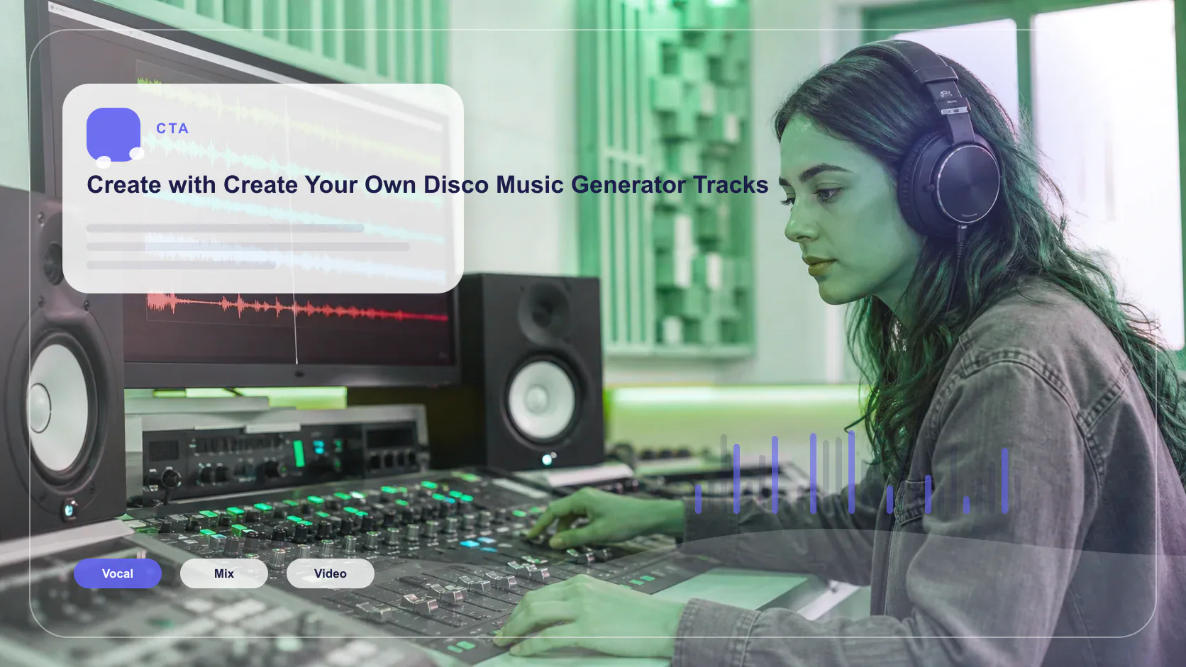 Independent musician shaping an AI music idea in a bright home studio