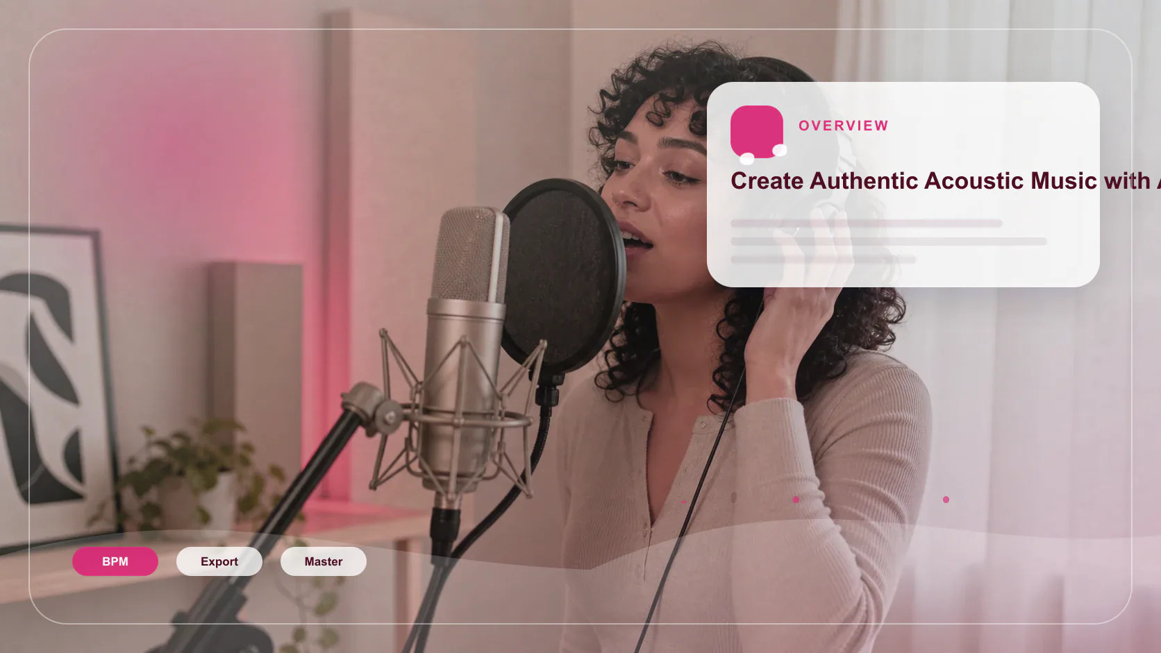 Independent musician shaping an AI music idea in a bright home studio