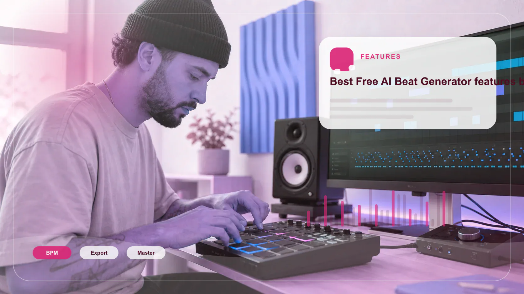 DJ producer preparing a remix or AI song cover version