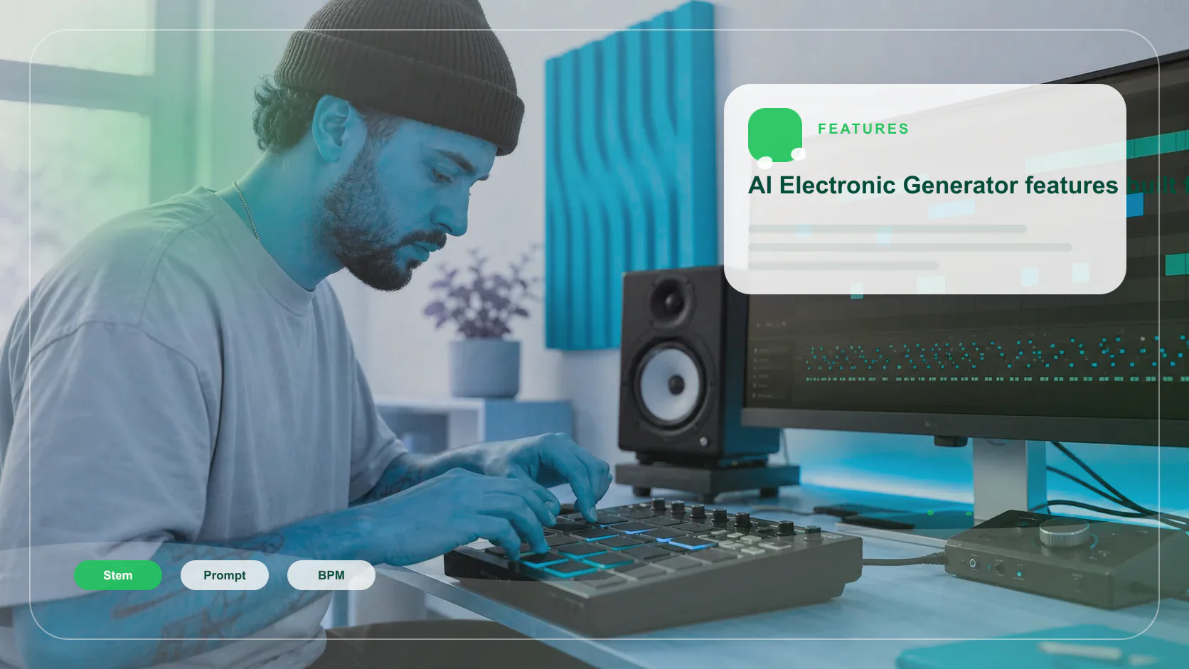 DJ producer preparing a remix or AI song cover version