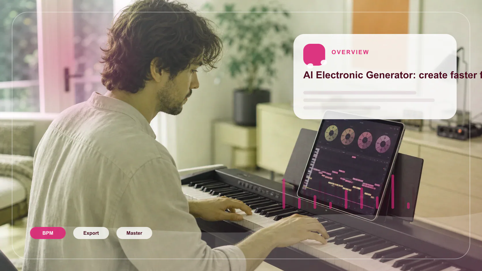 Beat producer tapping a drum pad controller for a new genre idea