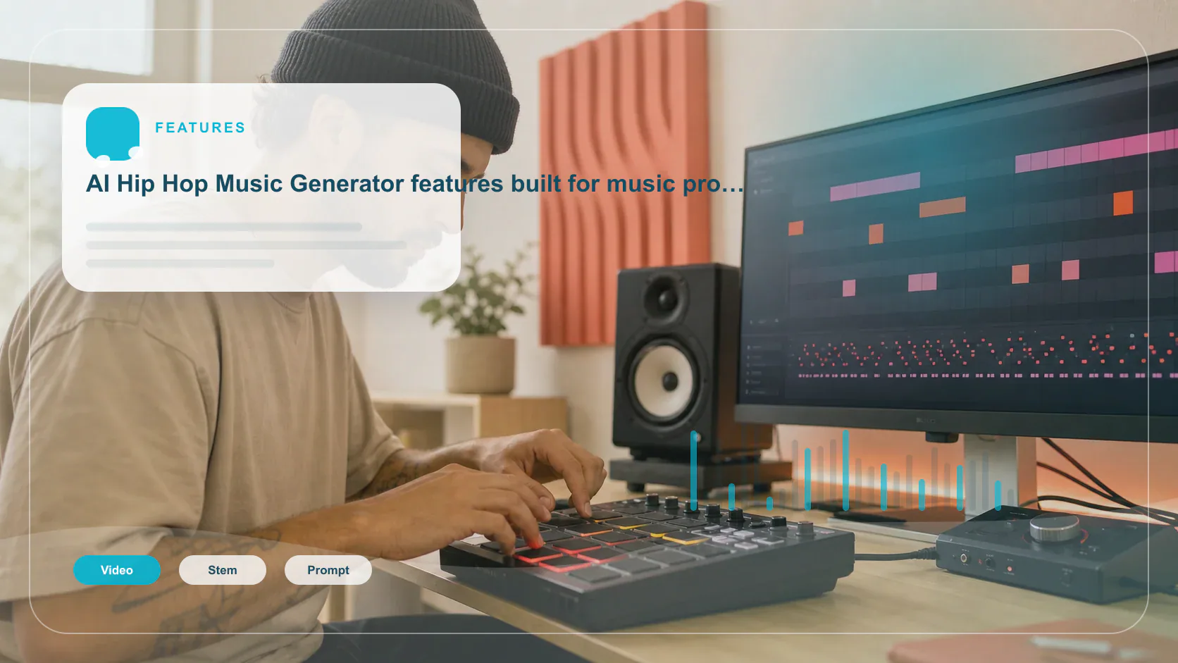 DJ producer preparing a remix or AI song cover version