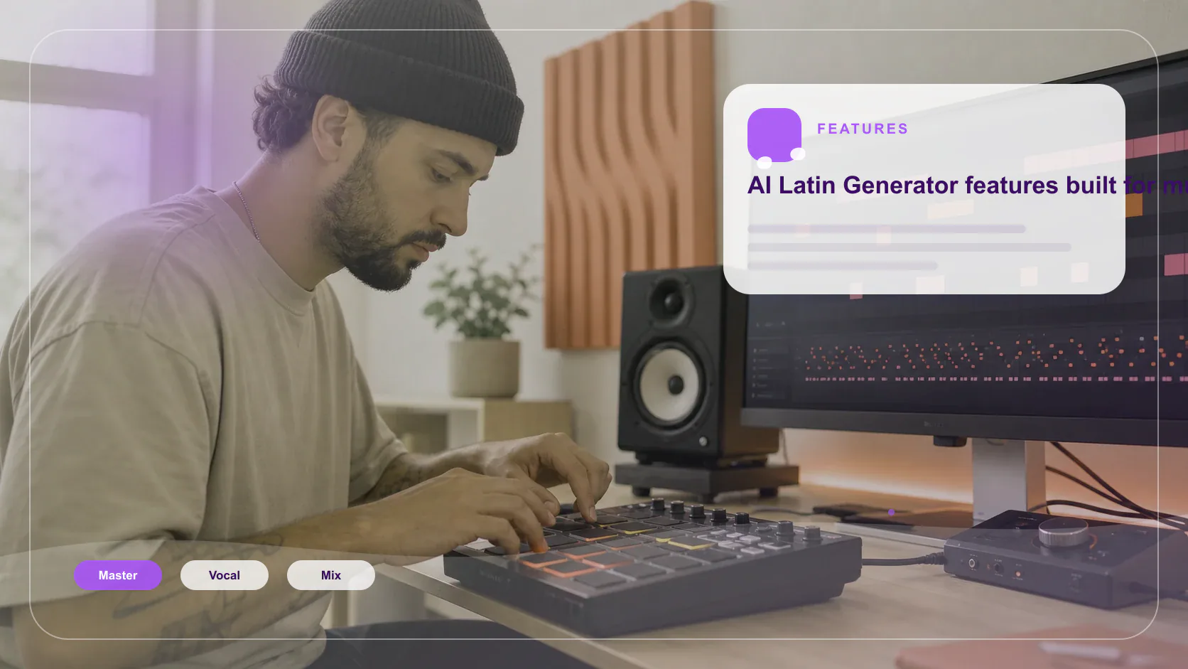 DJ producer preparing a remix or AI song cover version
