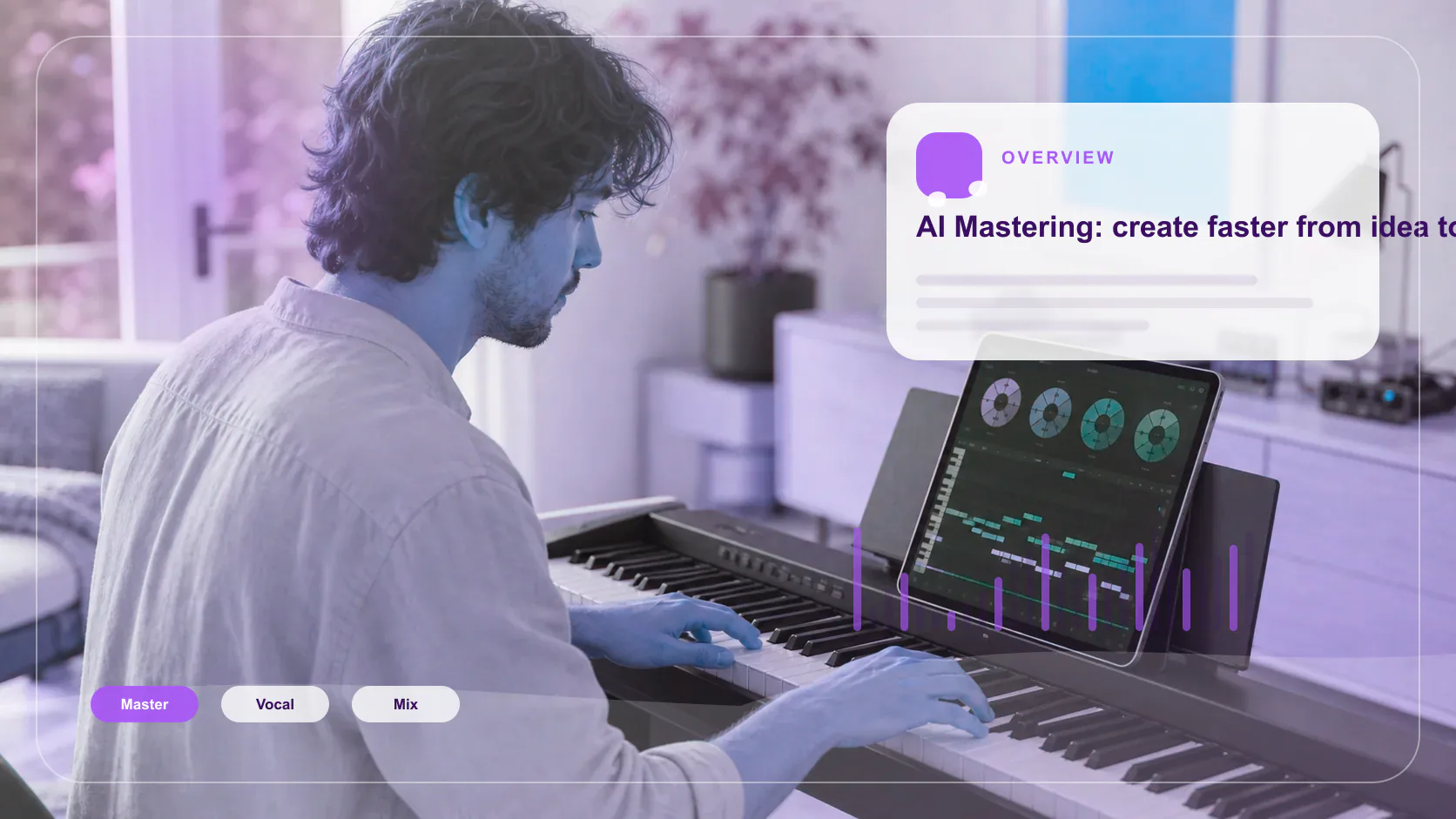 Music producer preparing a mastered track for release