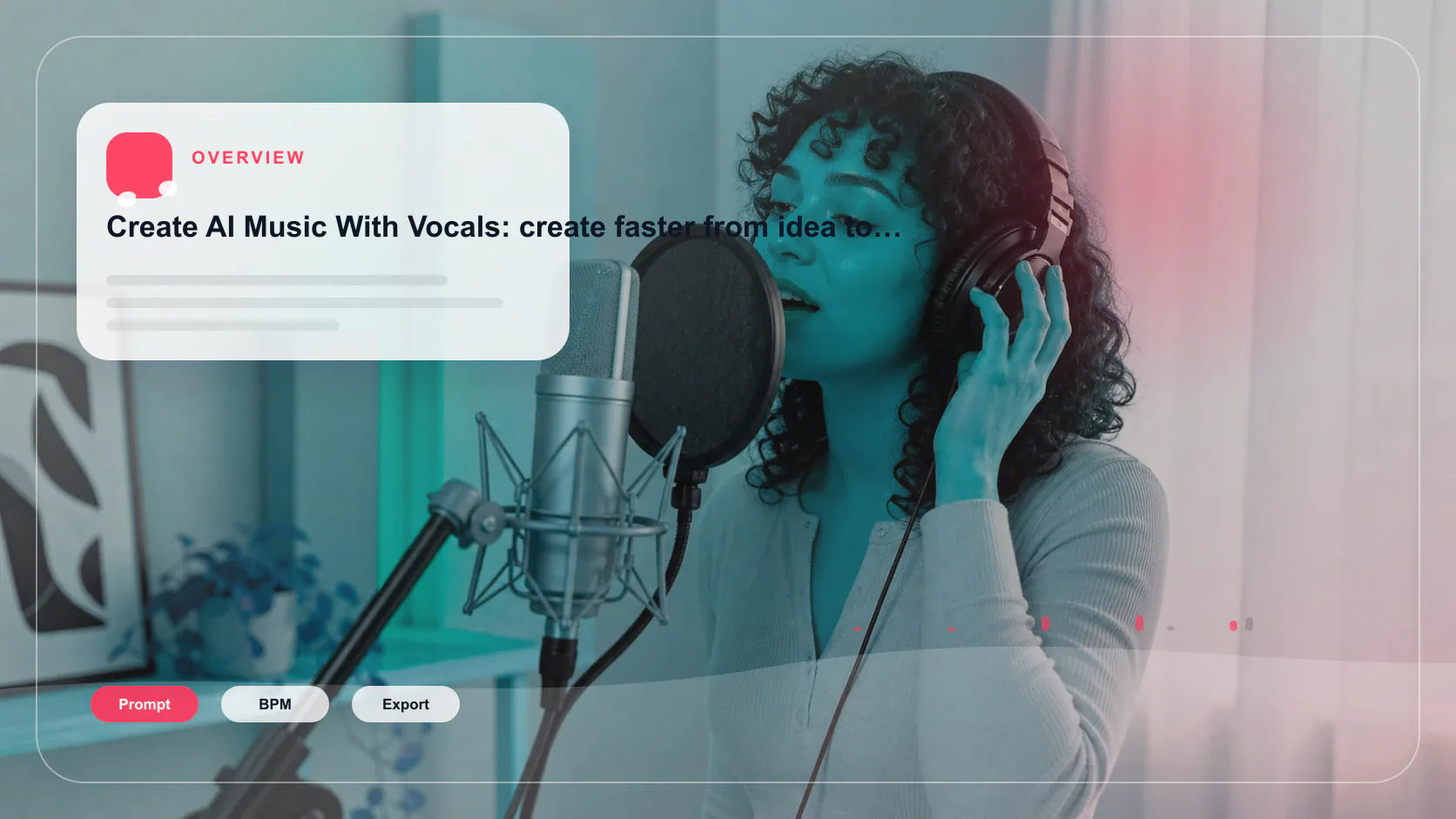 Audio engineer separating vocal and instrumental stems in a clean studio