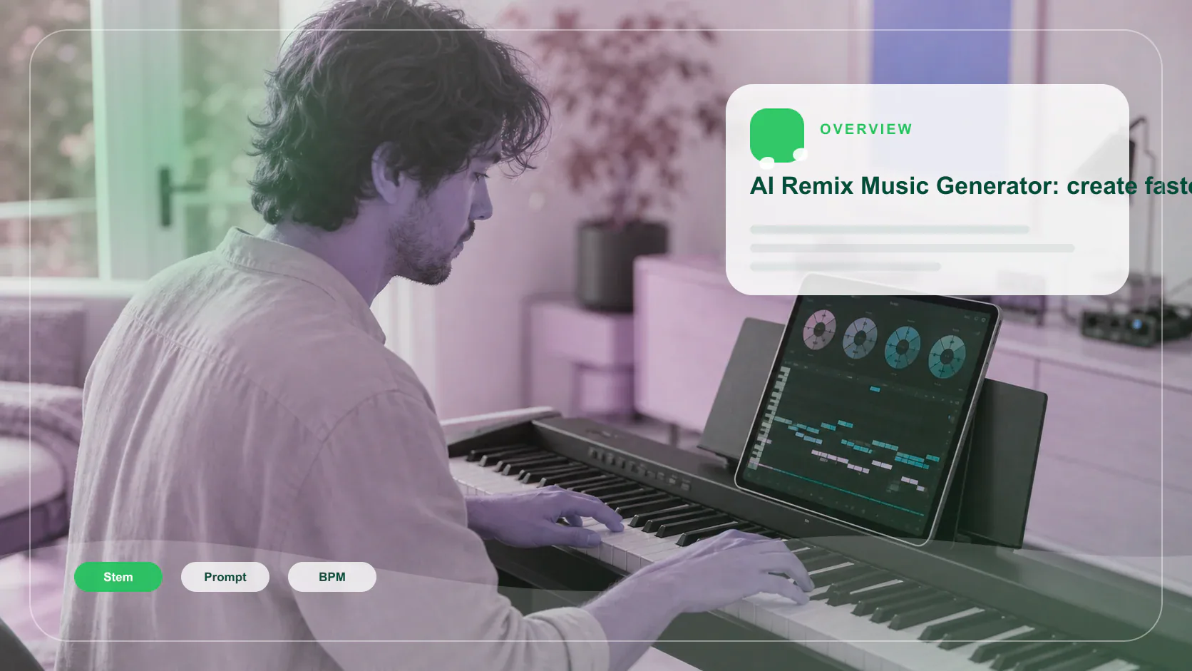 DJ producer preparing a remix or AI song cover version