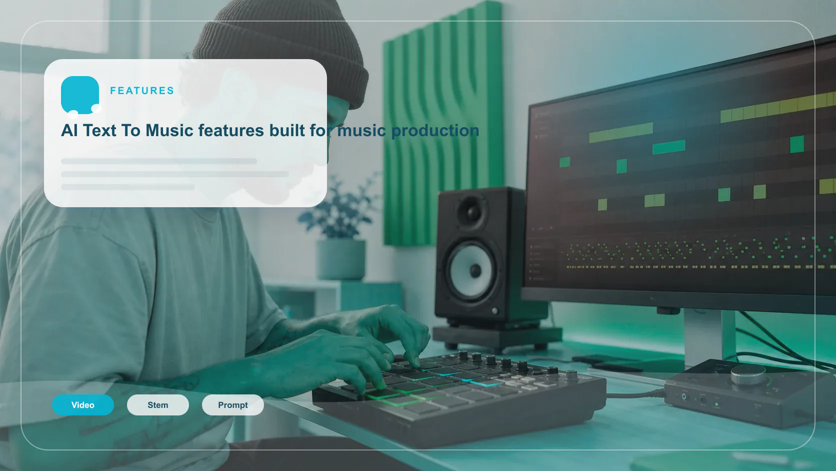 Beat producer tapping a drum pad controller for a new genre idea