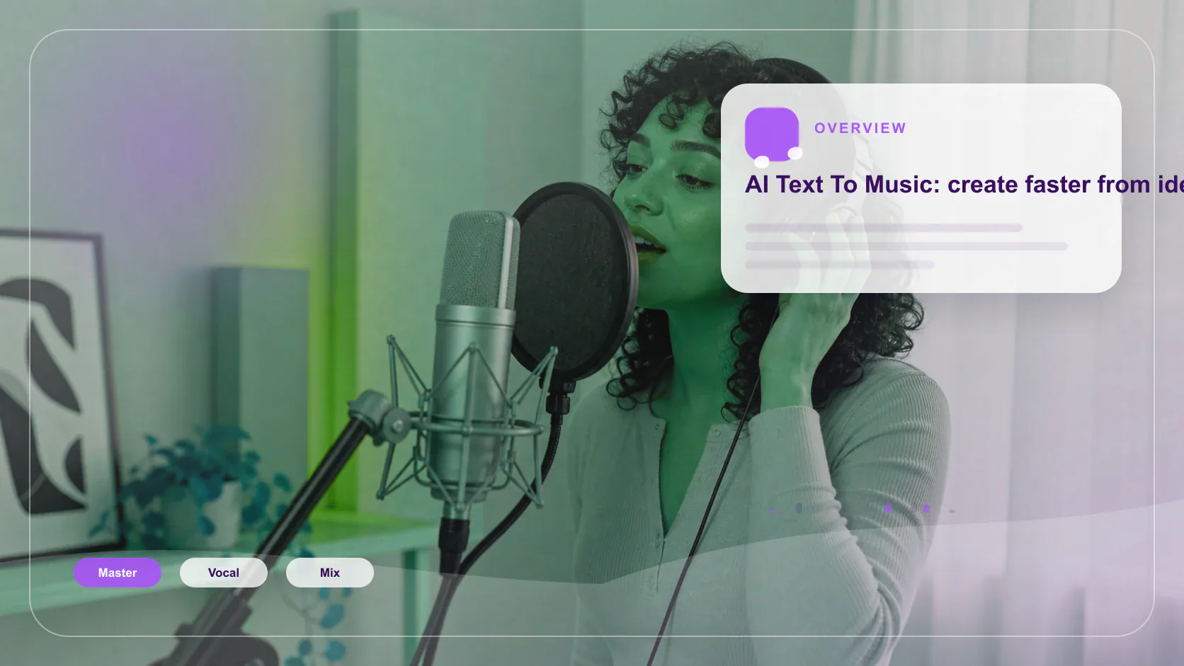 Independent musician shaping an AI music idea in a bright home studio