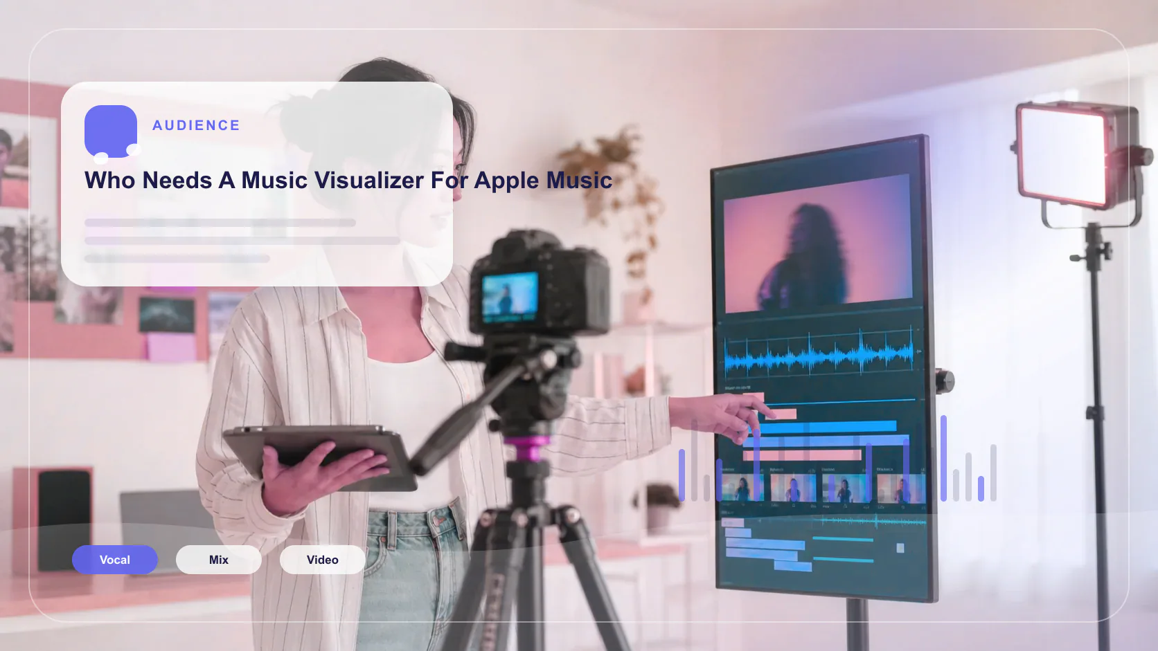 Photographer turning a printed image memory into a music mood