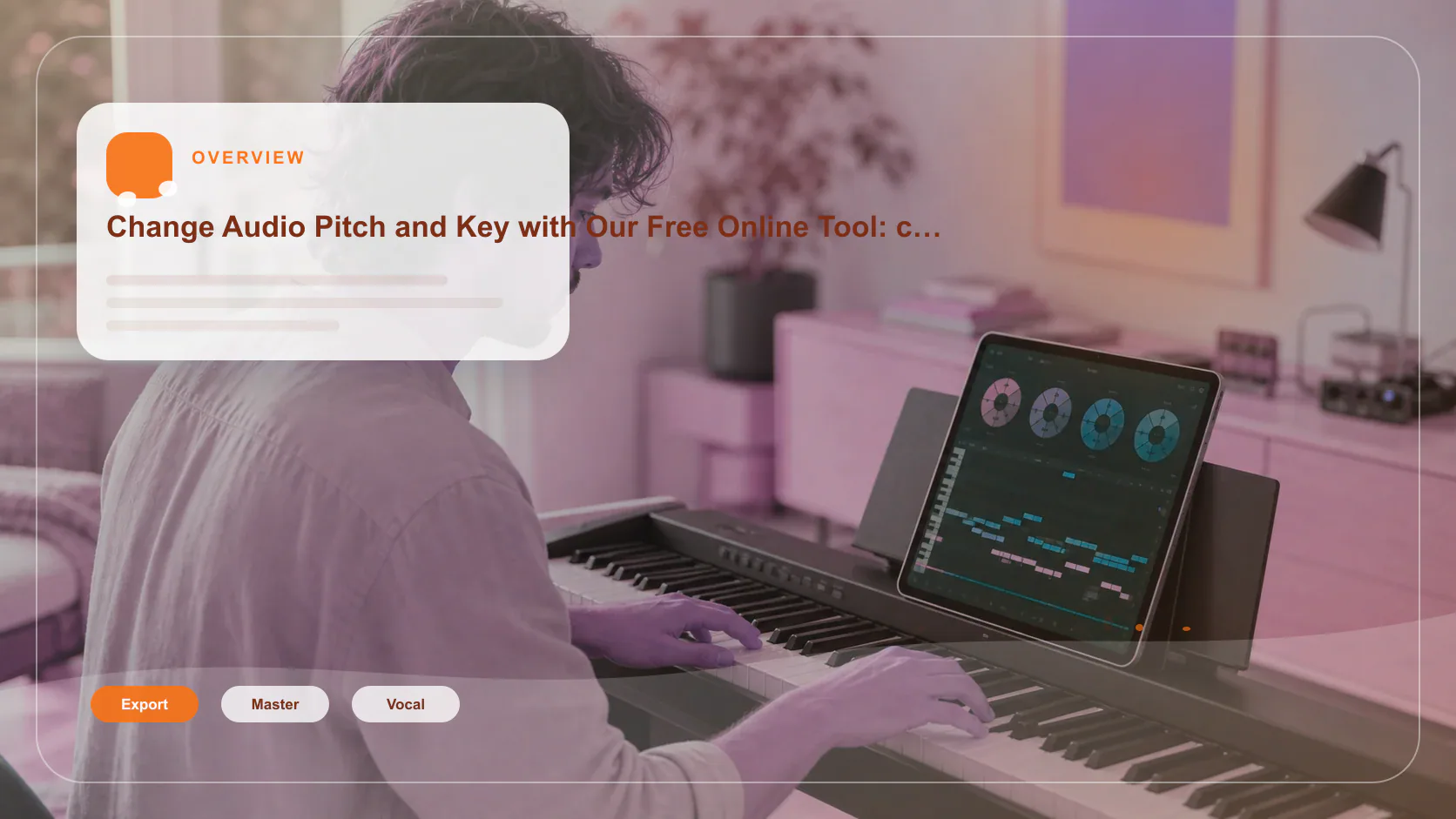 Sound designer analyzing BPM key and pitch before editing audio
