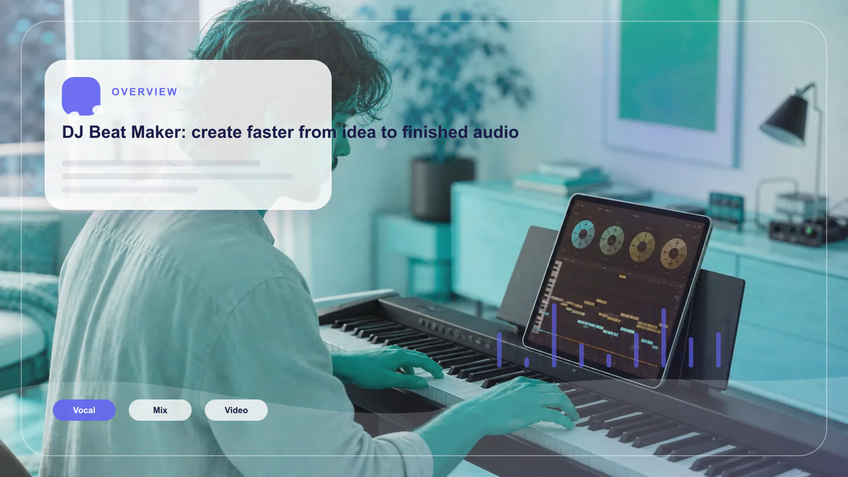 Beat producer tapping a drum pad controller for a new genre idea