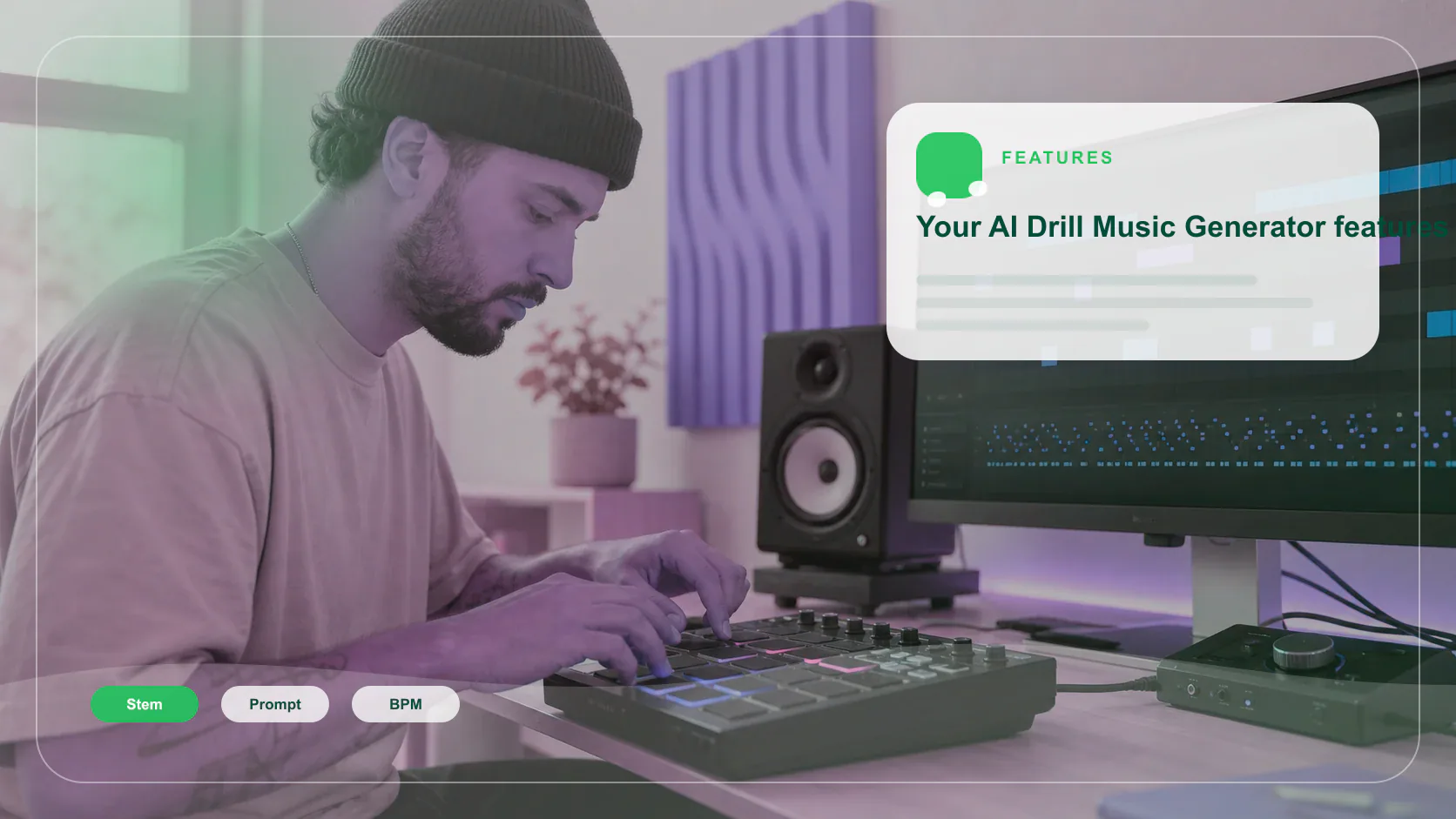 DJ producer preparing a remix or AI song cover version