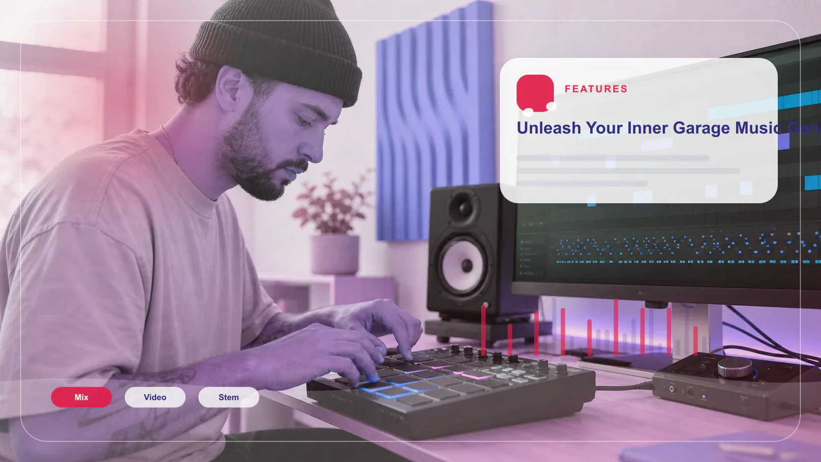 DJ producer preparing a remix or AI song cover version