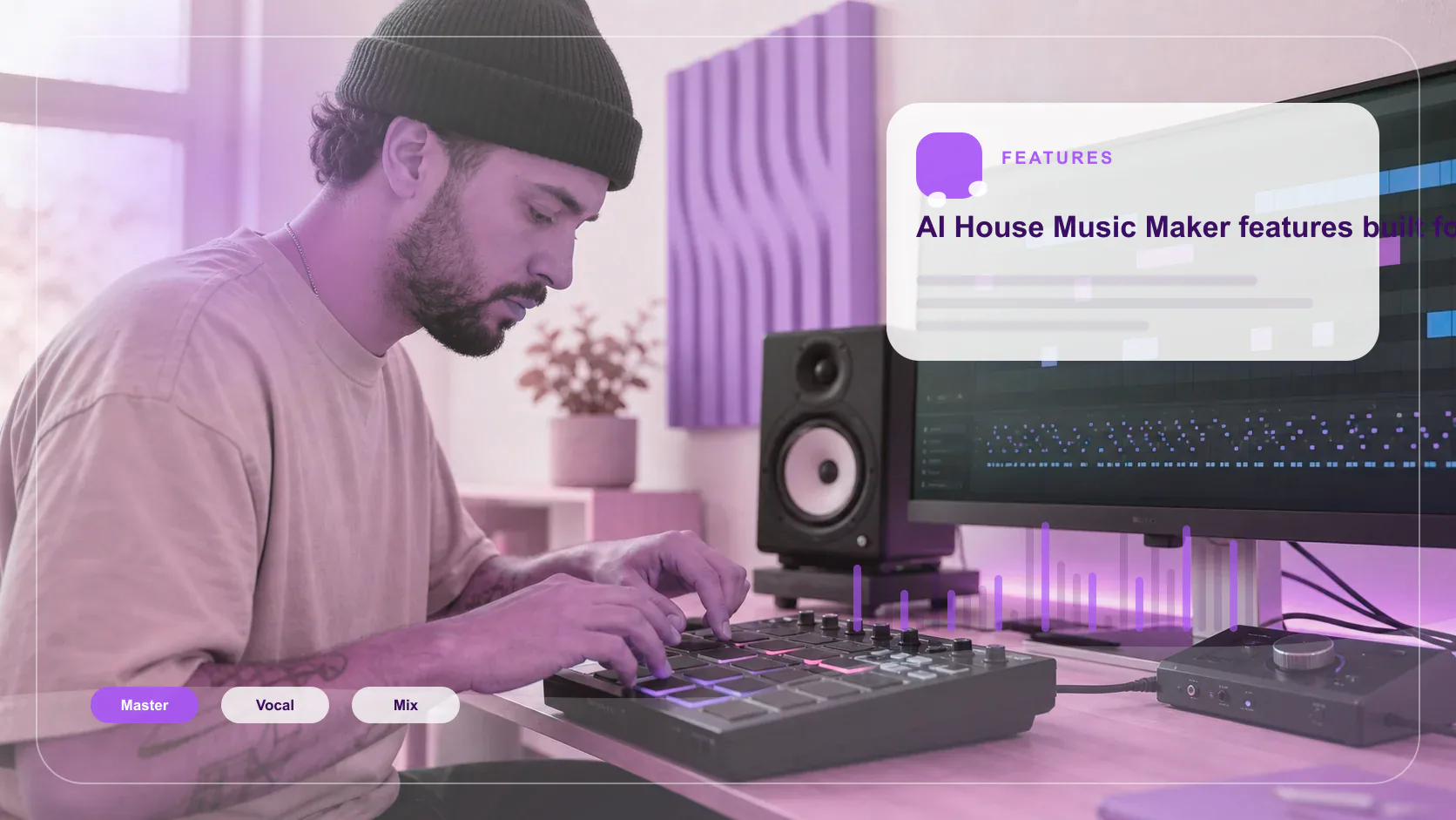 DJ producer preparing a remix or AI song cover version