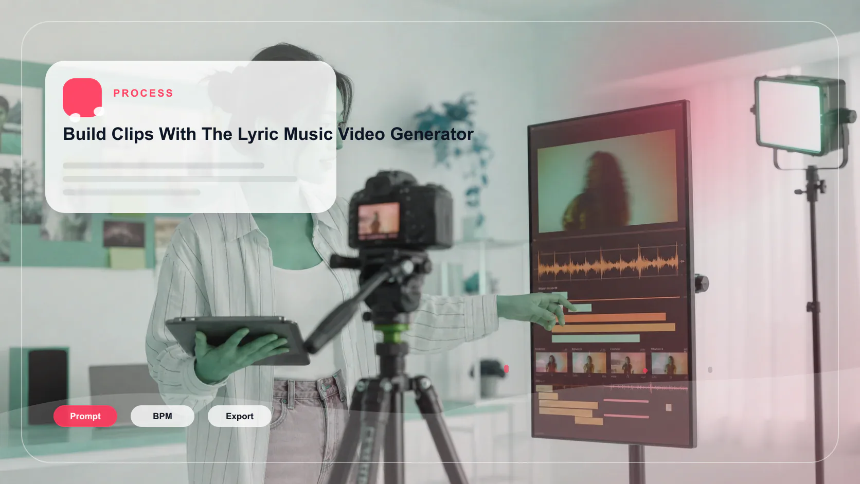 Independent musician shaping an AI music idea in a bright home studio