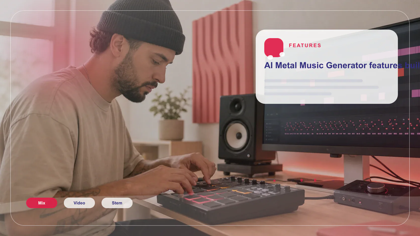 DJ producer preparing a remix or AI song cover version