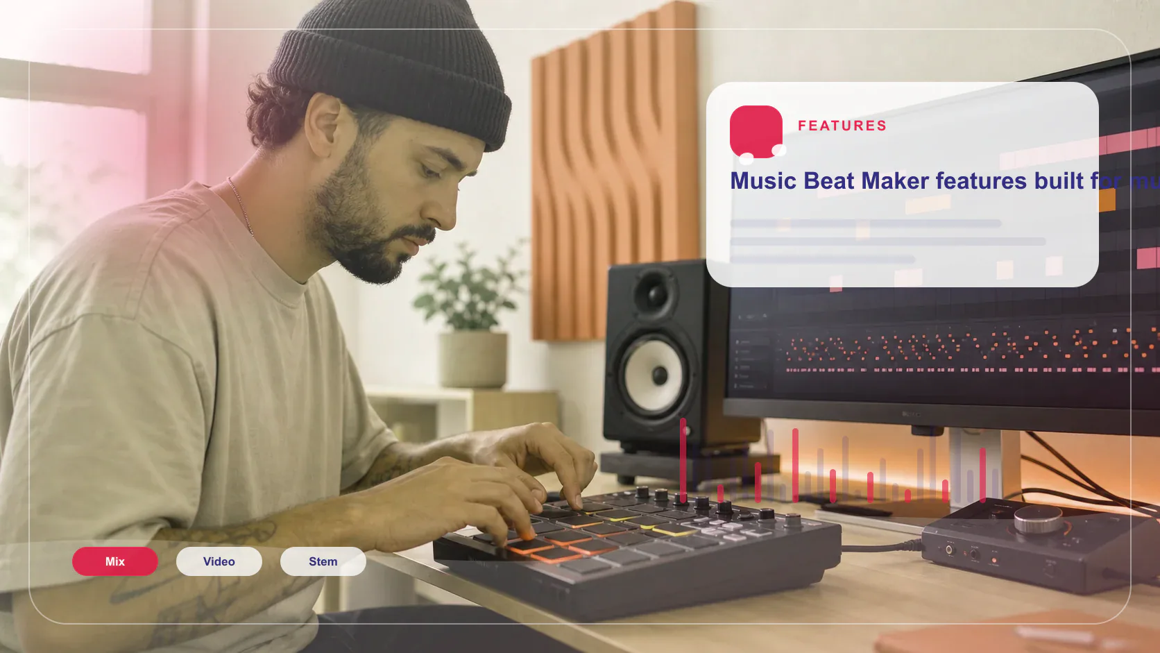 DJ producer preparing a remix or AI song cover version