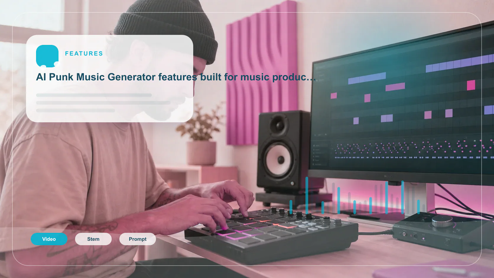 DJ producer preparing a remix or AI song cover version