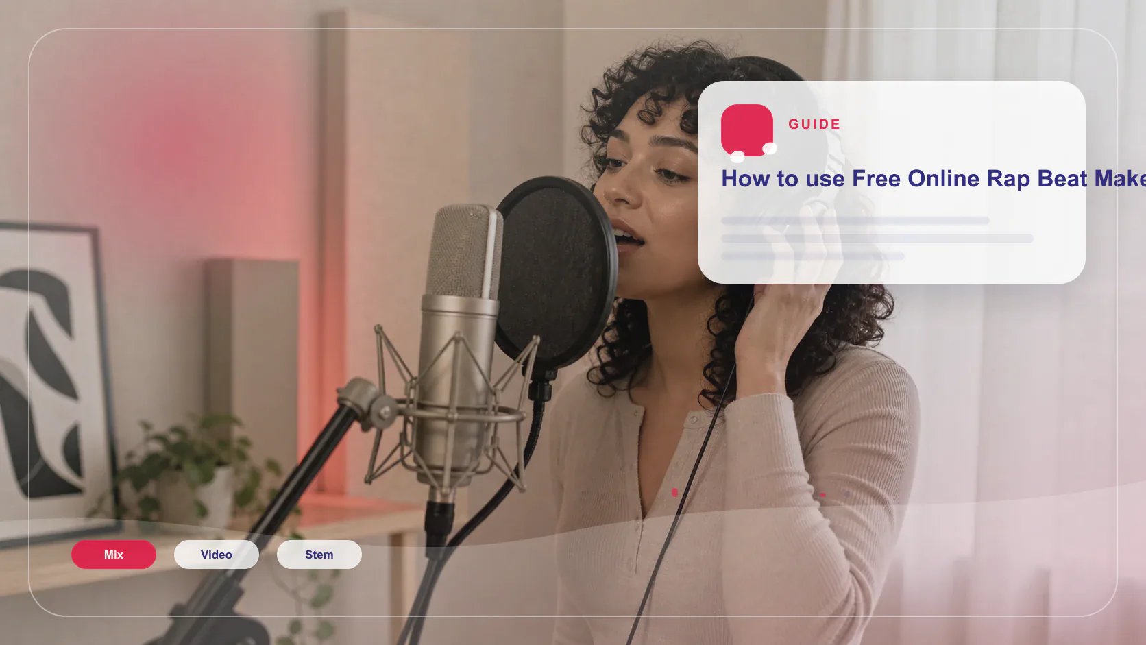 Independent musician shaping an AI music idea in a bright home studio