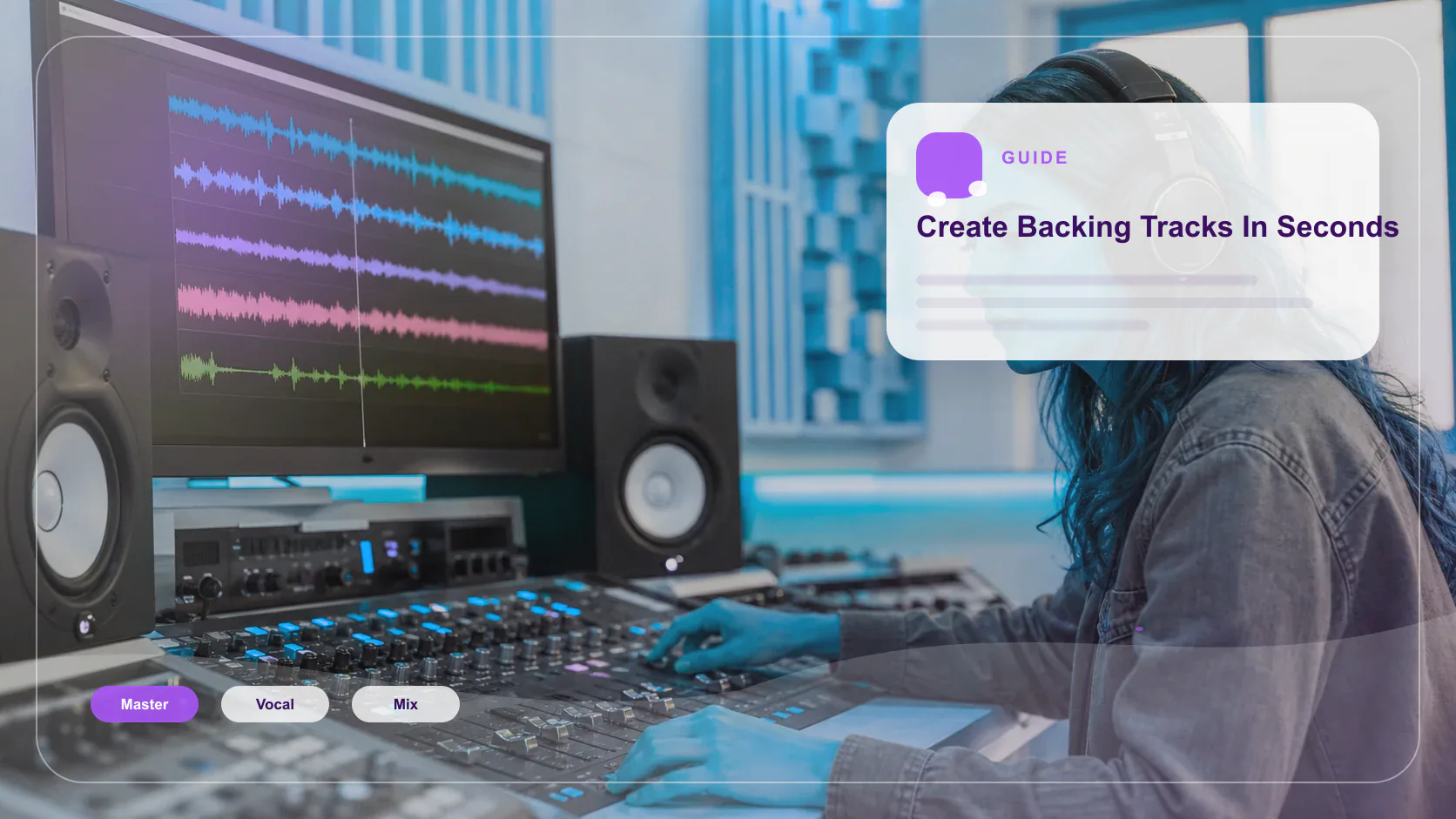 Sound designer analyzing BPM key and pitch before editing audio