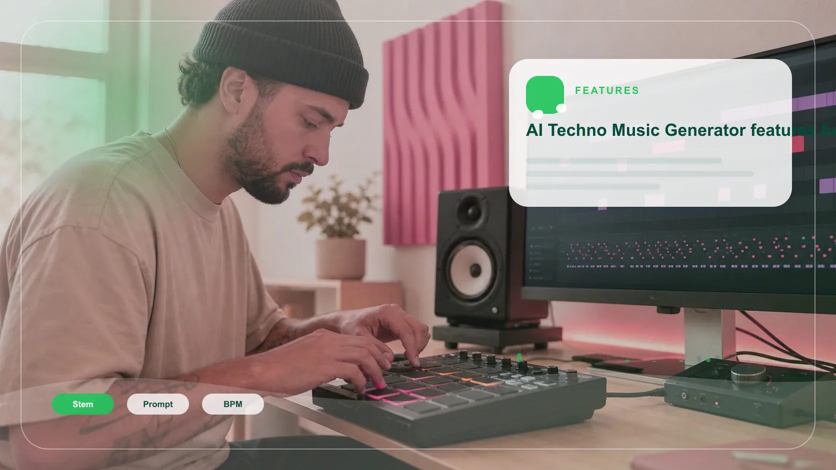 DJ producer preparing a remix or AI song cover version