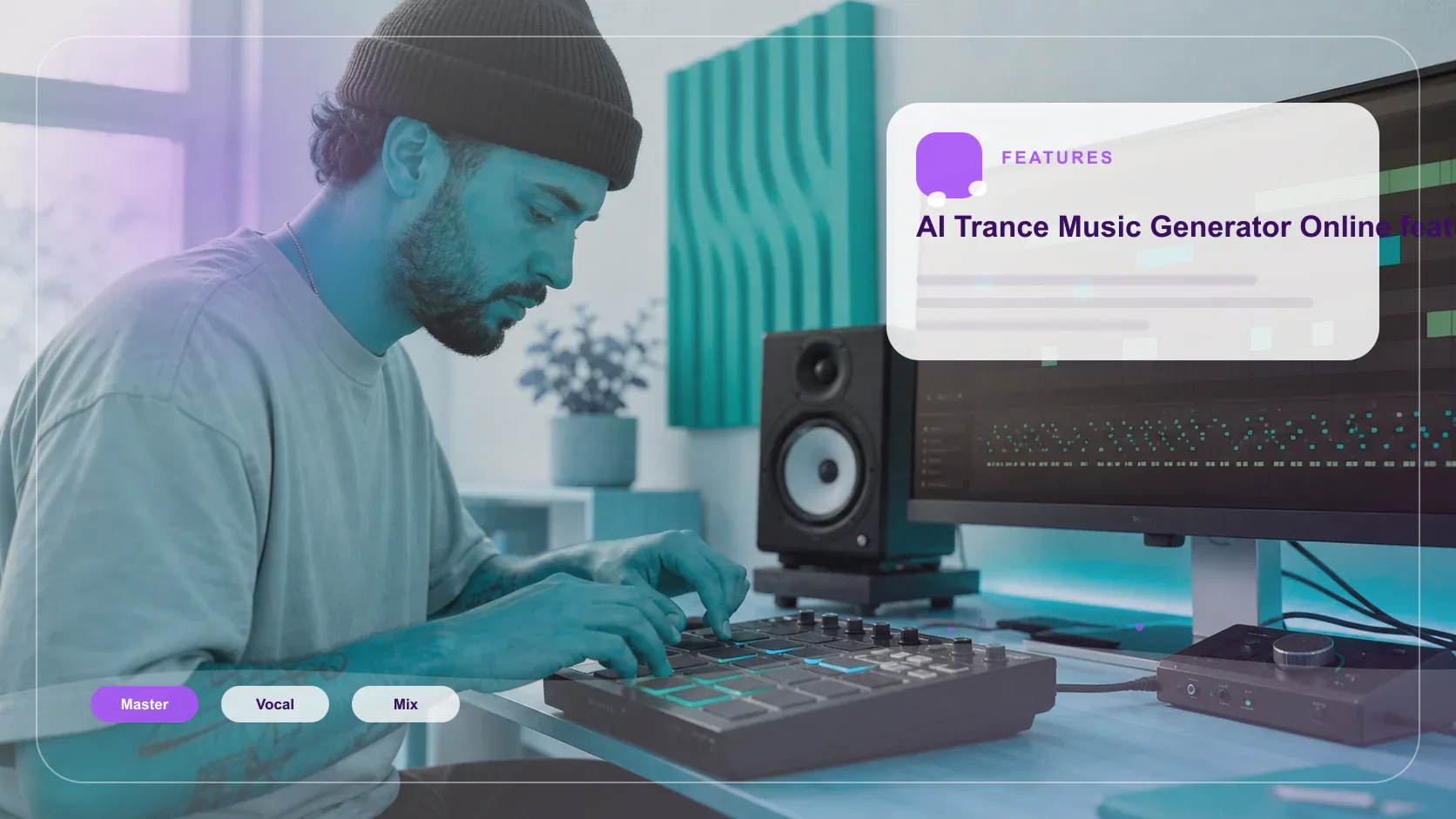DJ producer preparing a remix or AI song cover version