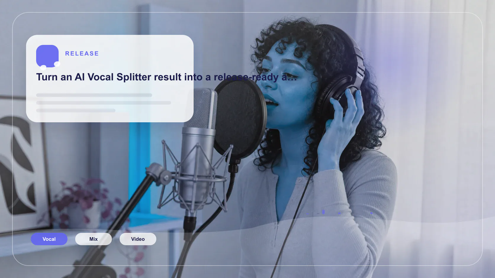 Independent musician shaping an AI music idea in a bright home studio